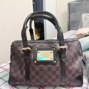 Louis Vuitton Brown Checkered Satchel
